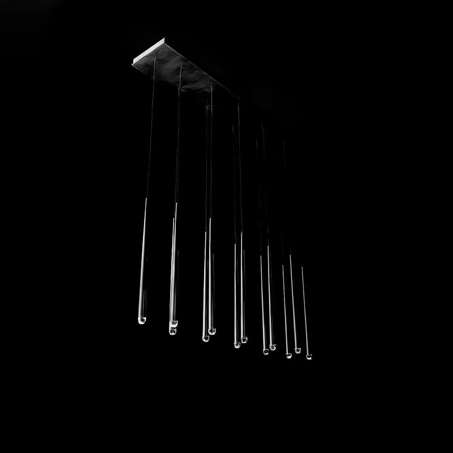 Brass Pendant Light — Modern Linear Glow