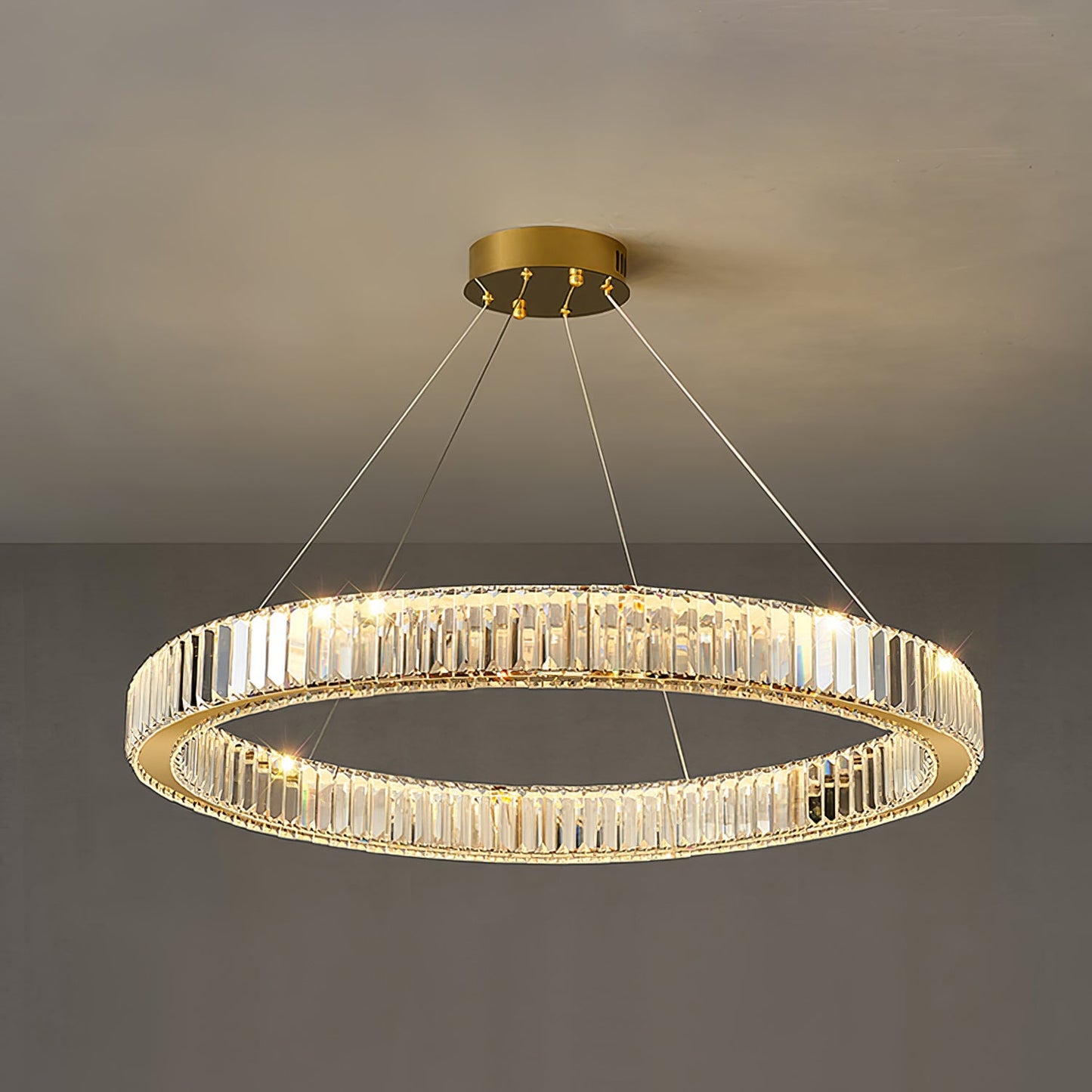 Crystal Ring Chandelier — Dazzling Ambiance