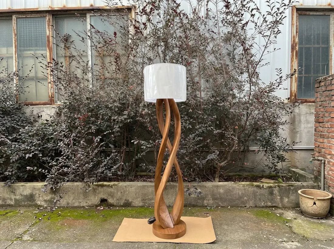 From Vision to Reality: A Custom Handcrafted Floor Lamp for Our Client in the USA