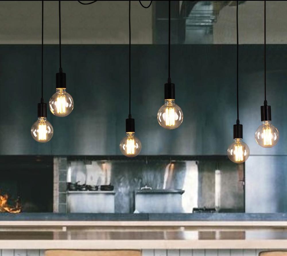 Matte Black Pendant Light — Industrial Statement
