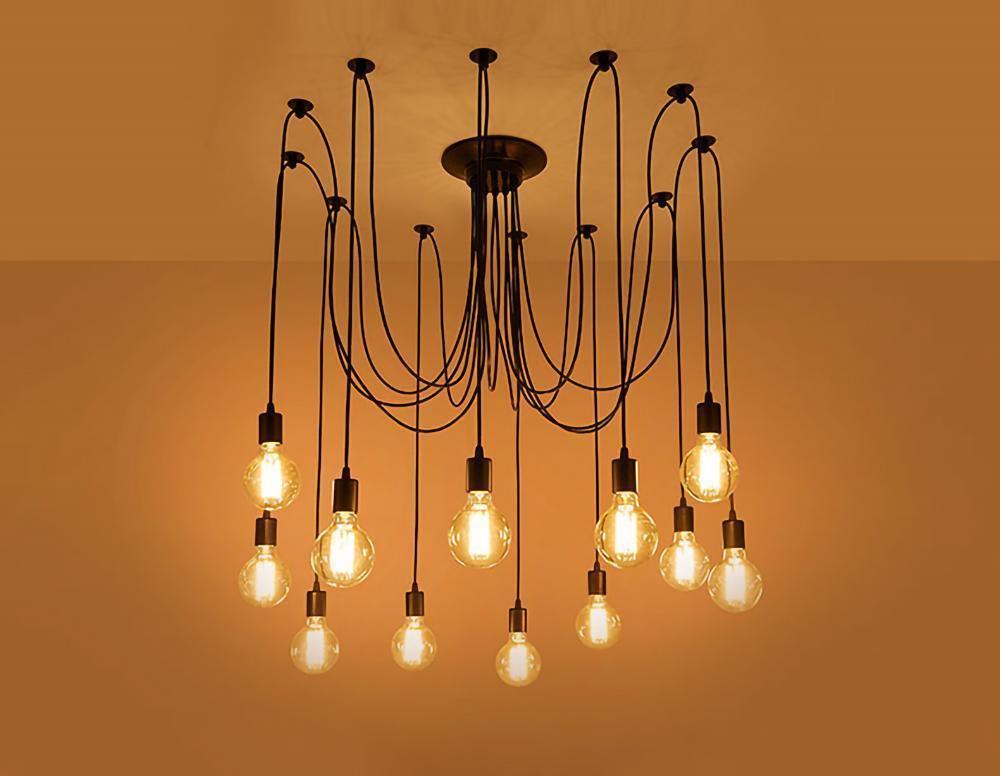Matte Black Pendant Light — Industrial Statement