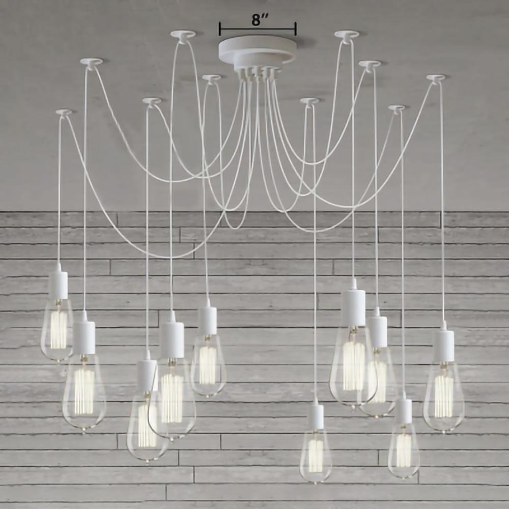 Adjustable cord detail on matte black pendant light Lumotrot