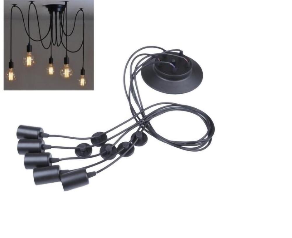 Matte Black Pendant Light — Industrial Statement