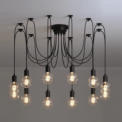 Matte Black Pendant Light — Industrial Statement