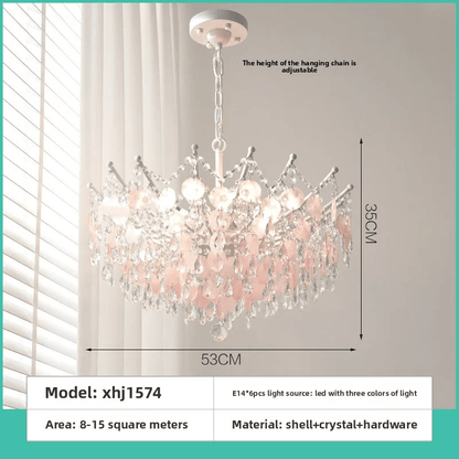 Blue Crystal Tiered Chandelier - LumoTrot