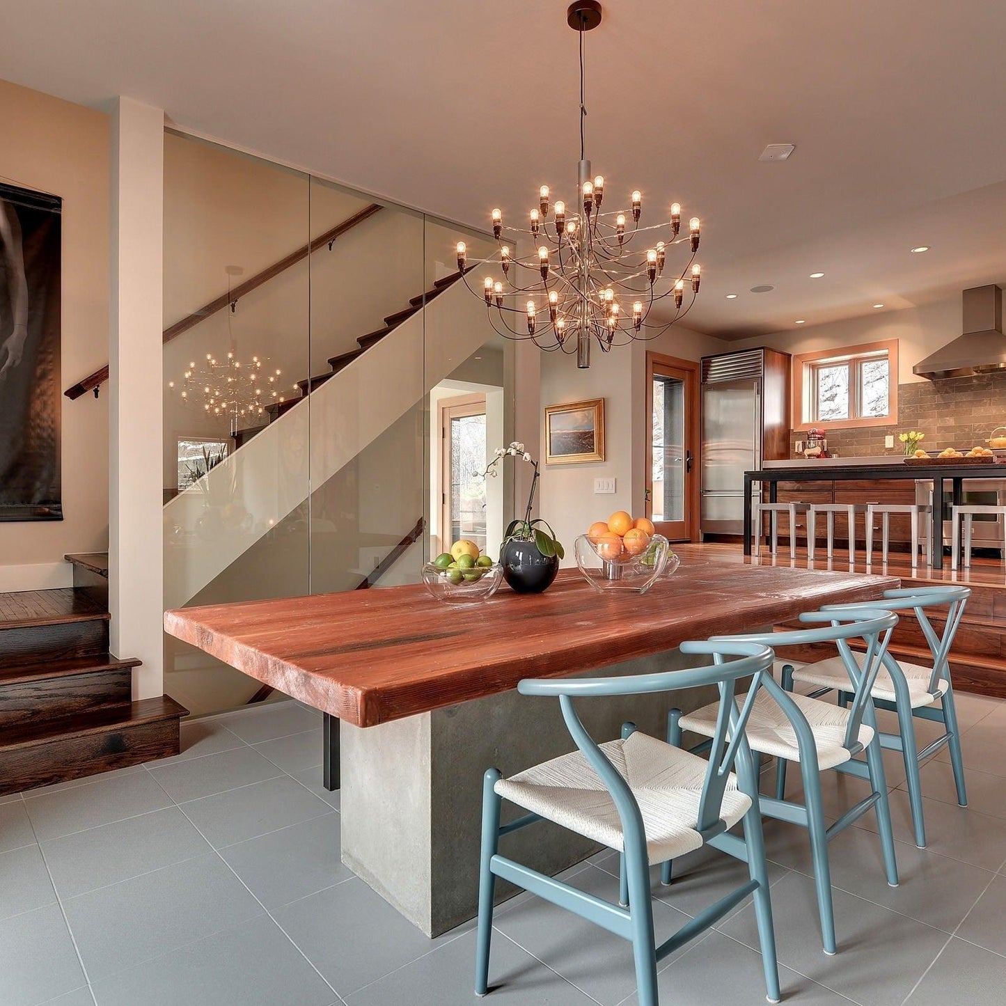 Matte Black Metal Chandelier — Modern Sculptural Statement