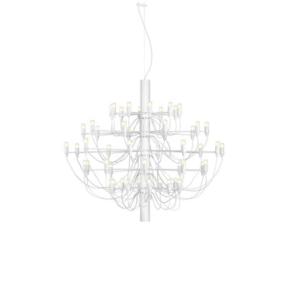 Matte Black Metal Chandelier — Modern Sculptural Statement