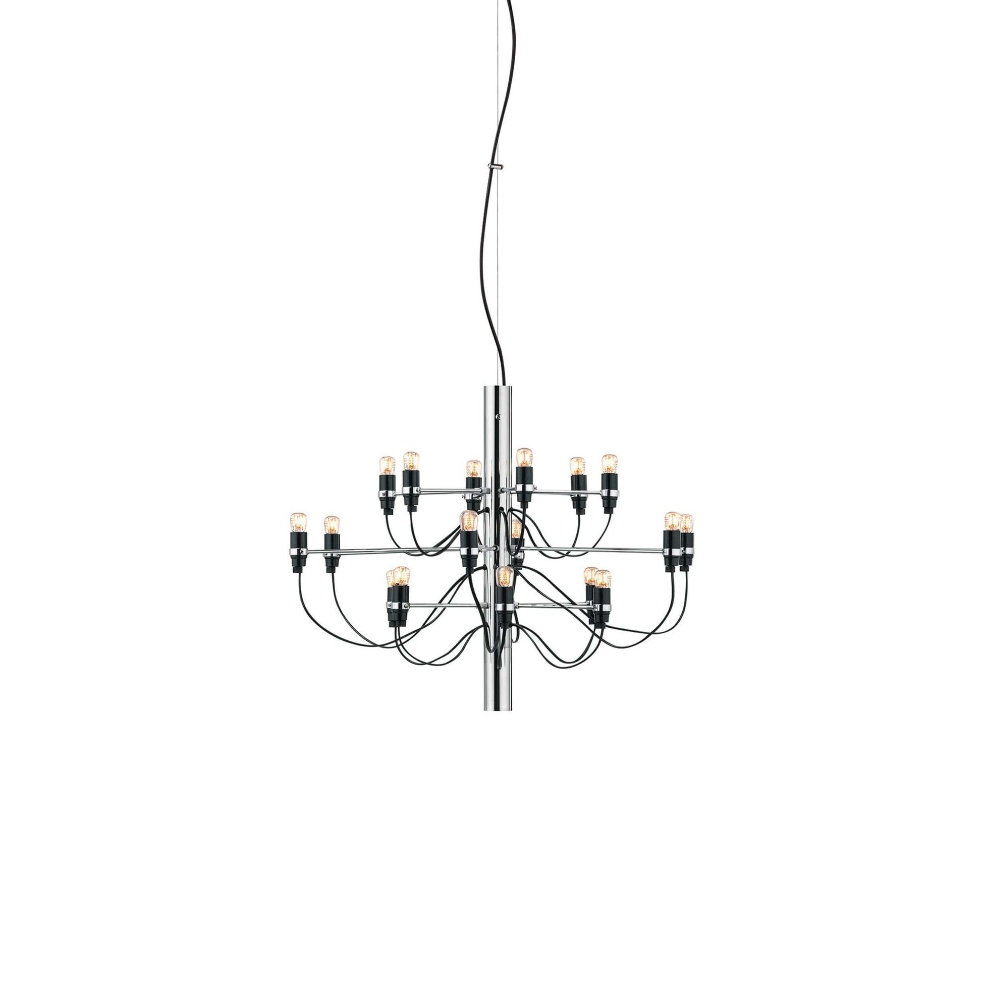 Matte Black Metal Chandelier — Modern Sculptural Statement