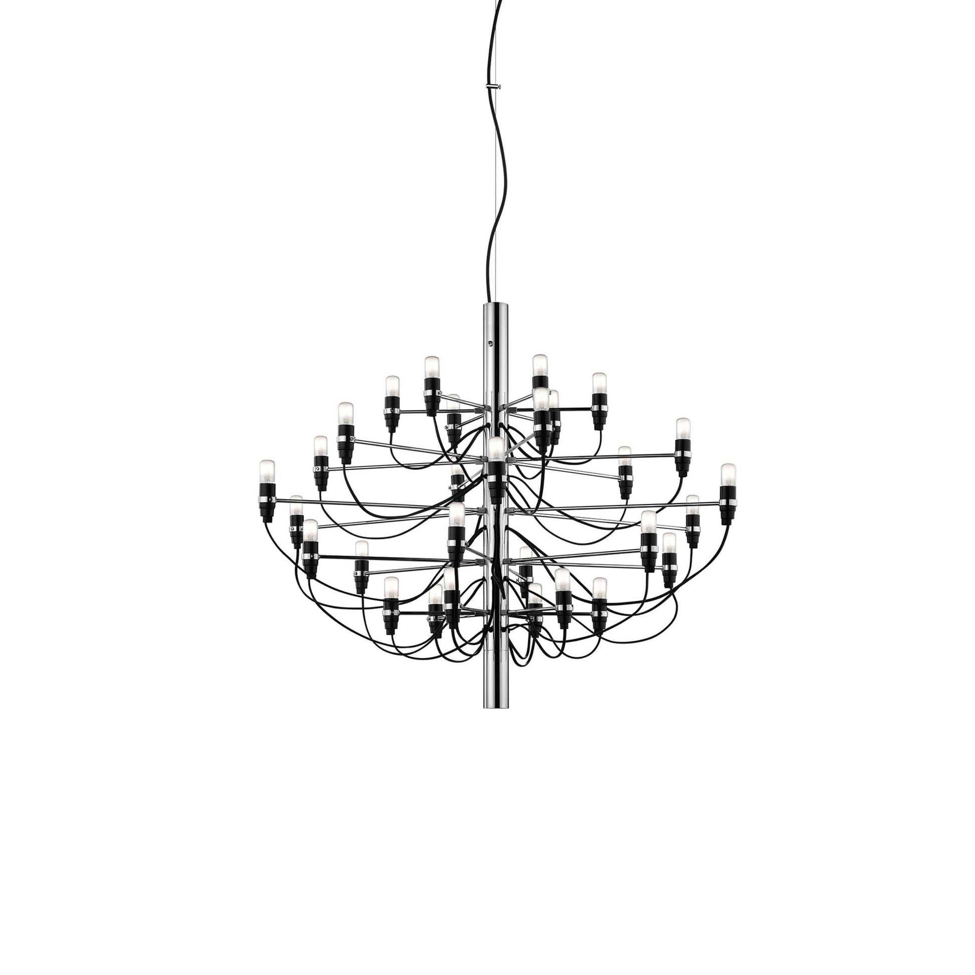 Matte Black Metal Chandelier — Modern Sculptural Statement