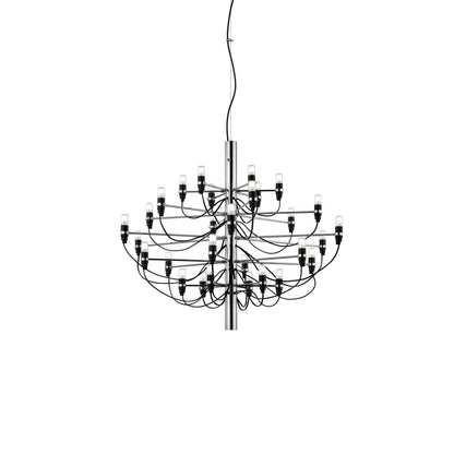 Matte Black Metal Chandelier — Modern Sculptural Statement