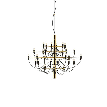 Matte Black Metal Chandelier — Modern Sculptural Statement