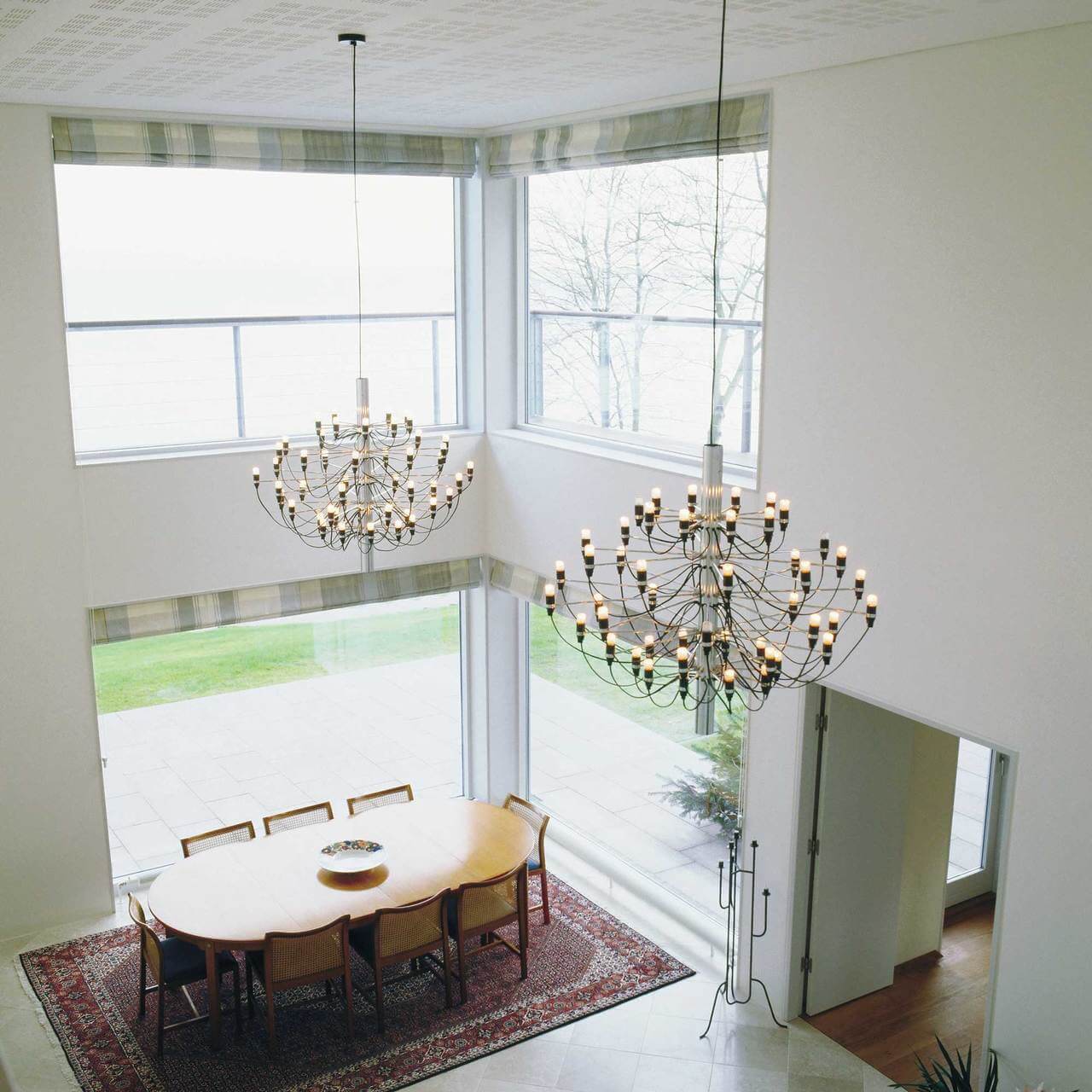 Matte Black Metal Chandelier — Modern Sculptural Statement