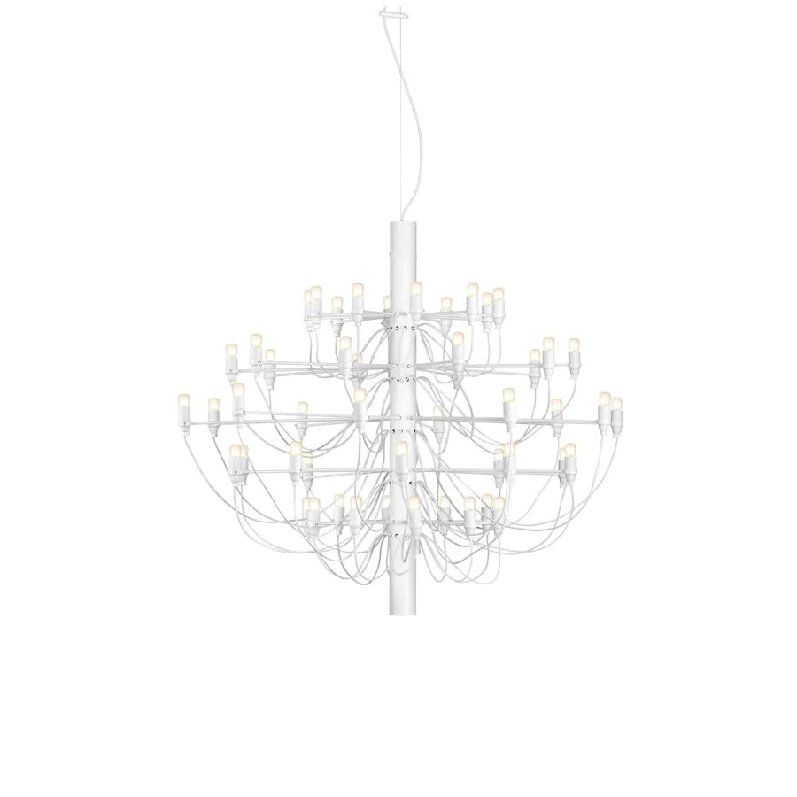 Matte Black Metal Chandelier — Modern Sculptural Statement