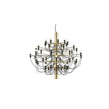 Matte Black Metal Chandelier — Modern Sculptural Statement