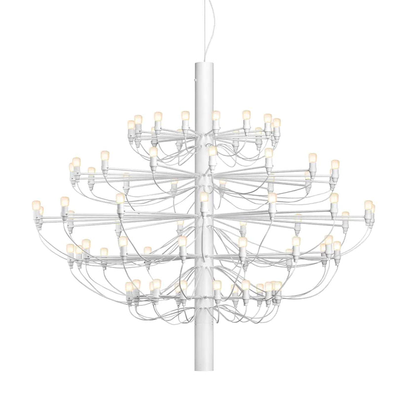 Matte Black Metal Chandelier — Modern Sculptural Statement