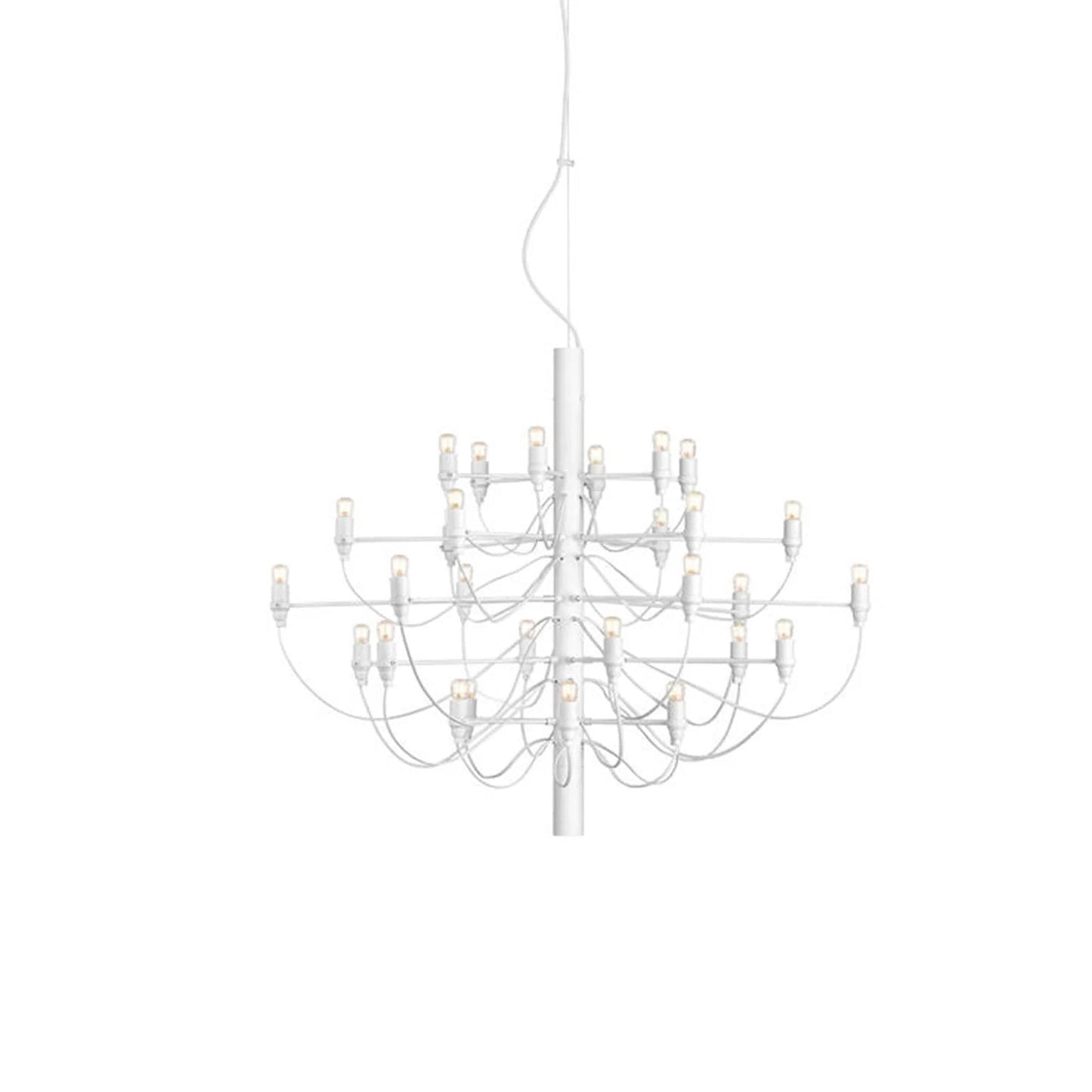 Matte Black Metal Chandelier — Modern Sculptural Statement