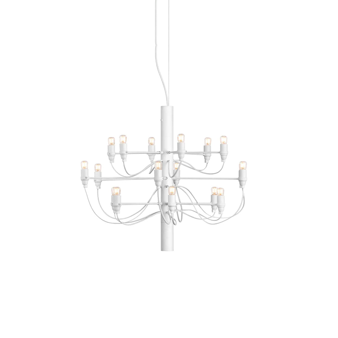 Matte Black Metal Chandelier — Modern Sculptural Statement