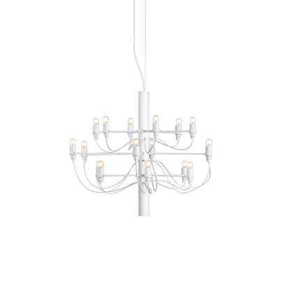 Matte Black Metal Chandelier — Modern Sculptural Statement