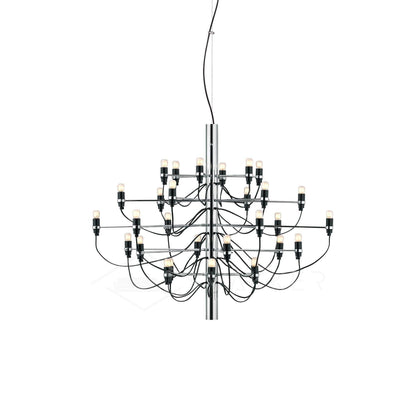 Matte Black Metal Chandelier — Modern Sculptural Statement - LumoTrot