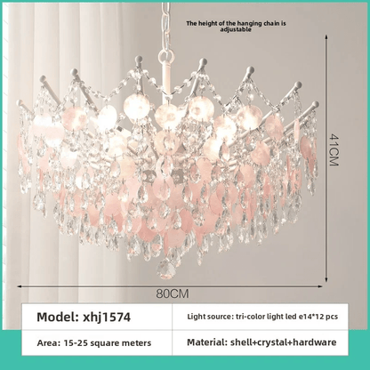 Blue Crystal Tiered Chandelier - LumoTrot