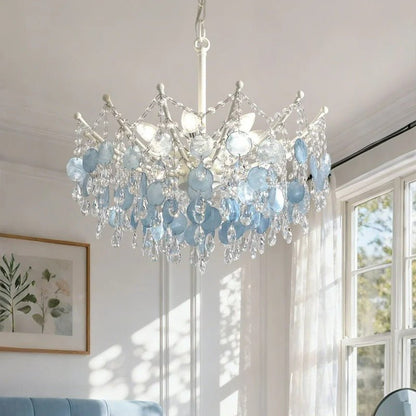 Blue Crystal Tiered Chandelier - LumoTrot
