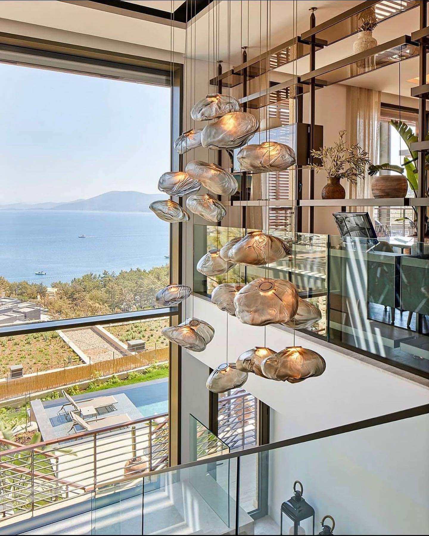 Blown Glass Pendant Light — Ethereal Ambiance