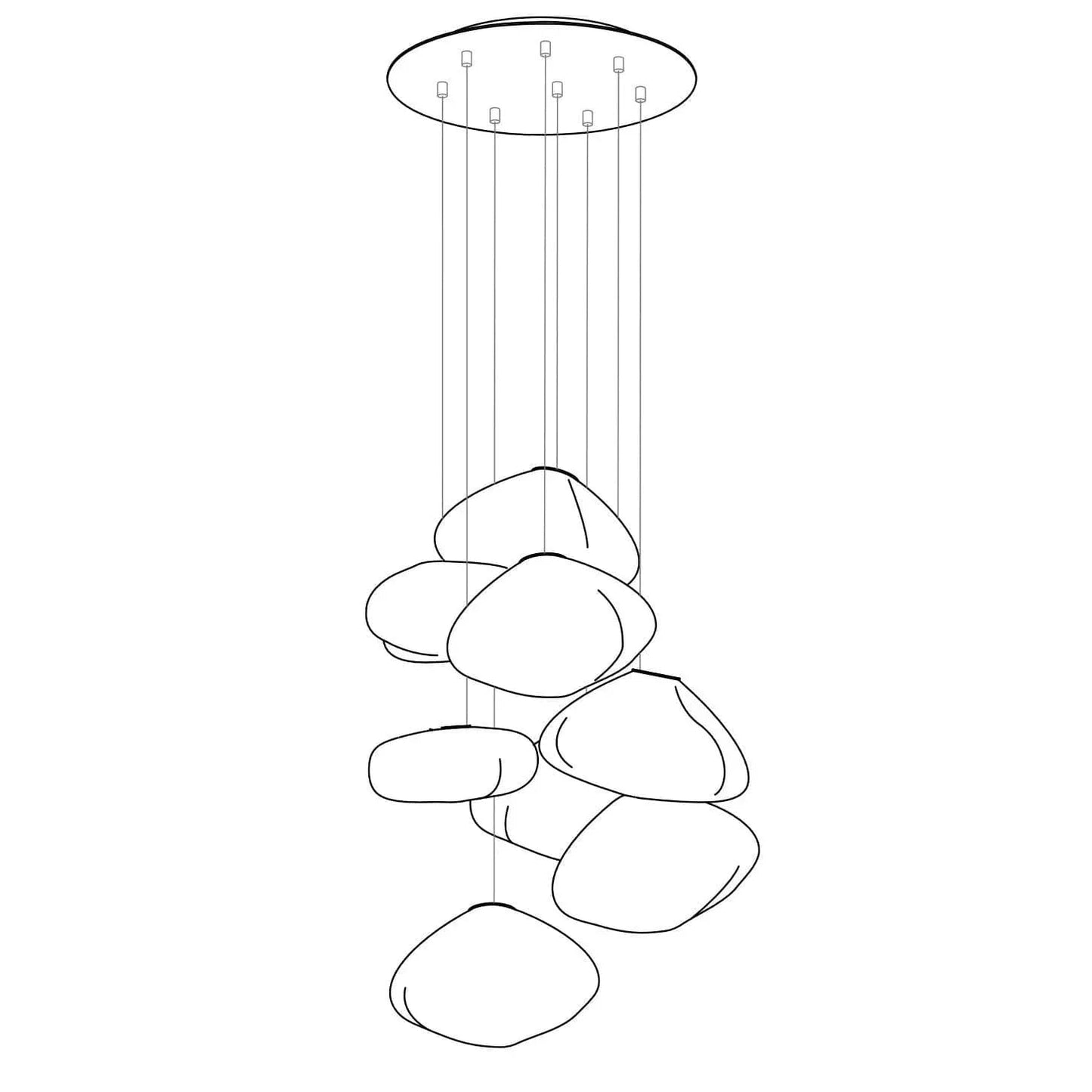Blown Glass Pendant Light — Ethereal Ambiance