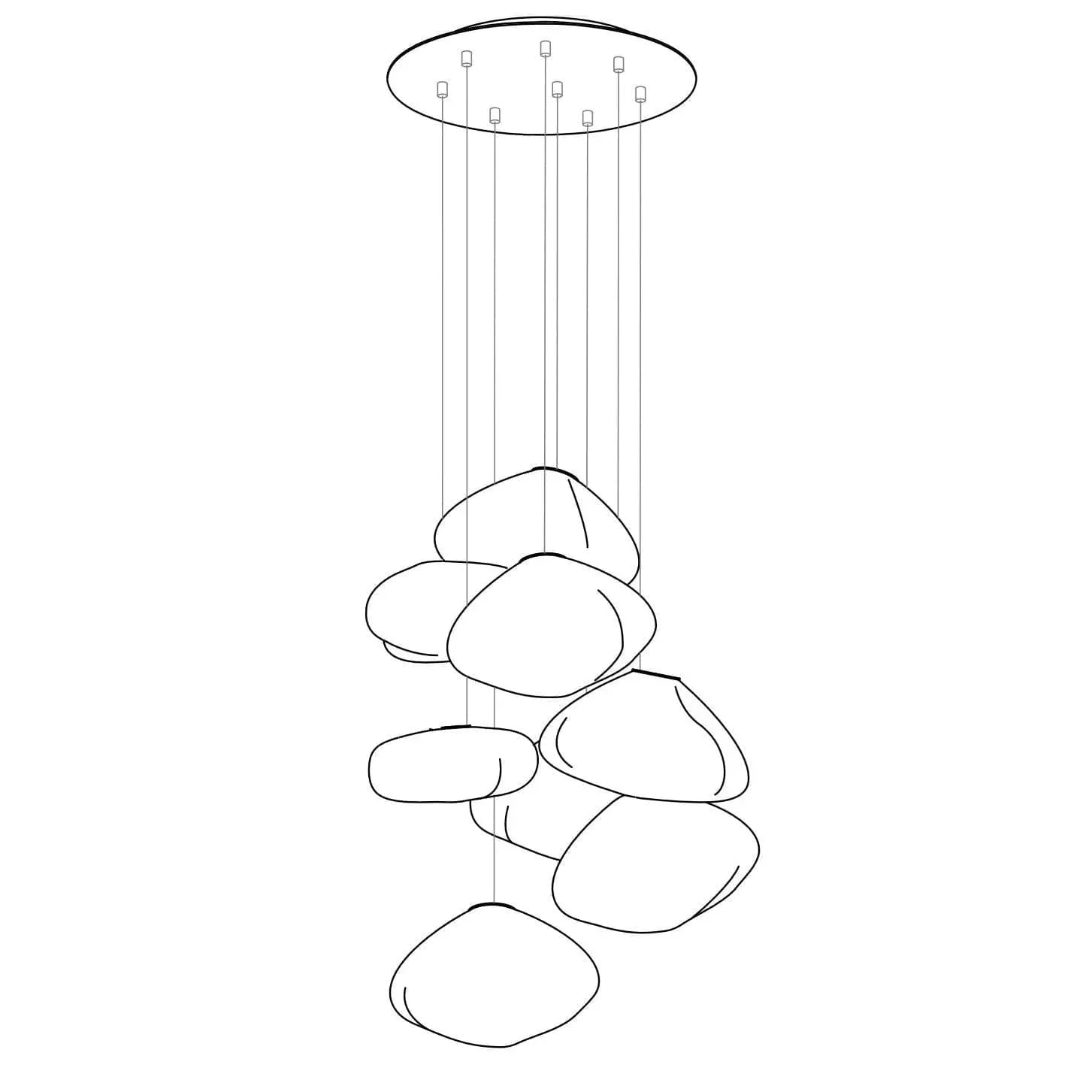 Blown Glass Pendant Light — Ethereal Ambiance