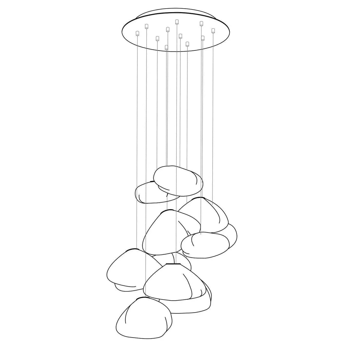 Blown Glass Pendant Light — Ethereal Ambiance