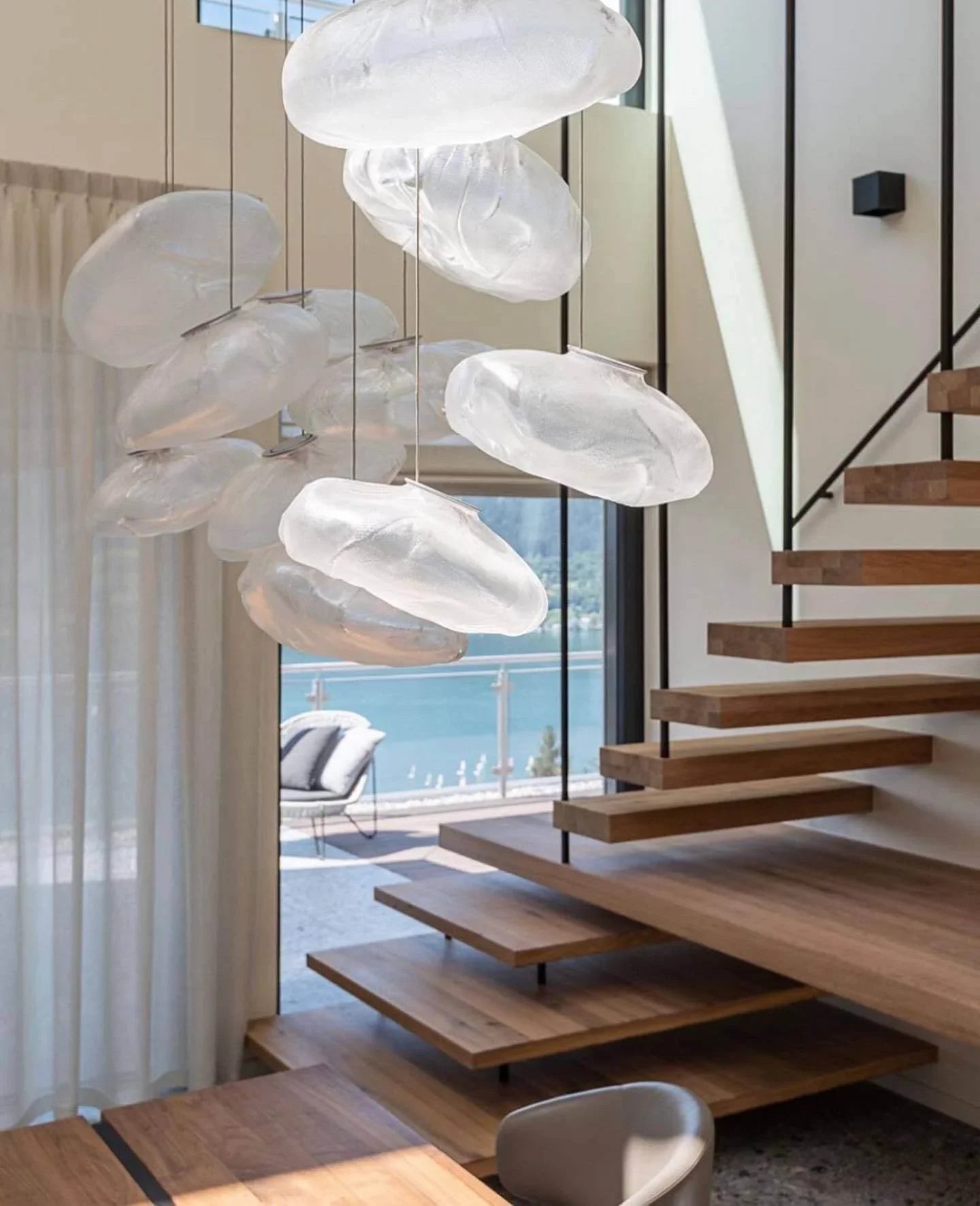 Blown Glass Pendant Light — Ethereal Organic Ambiance - LumoTrot