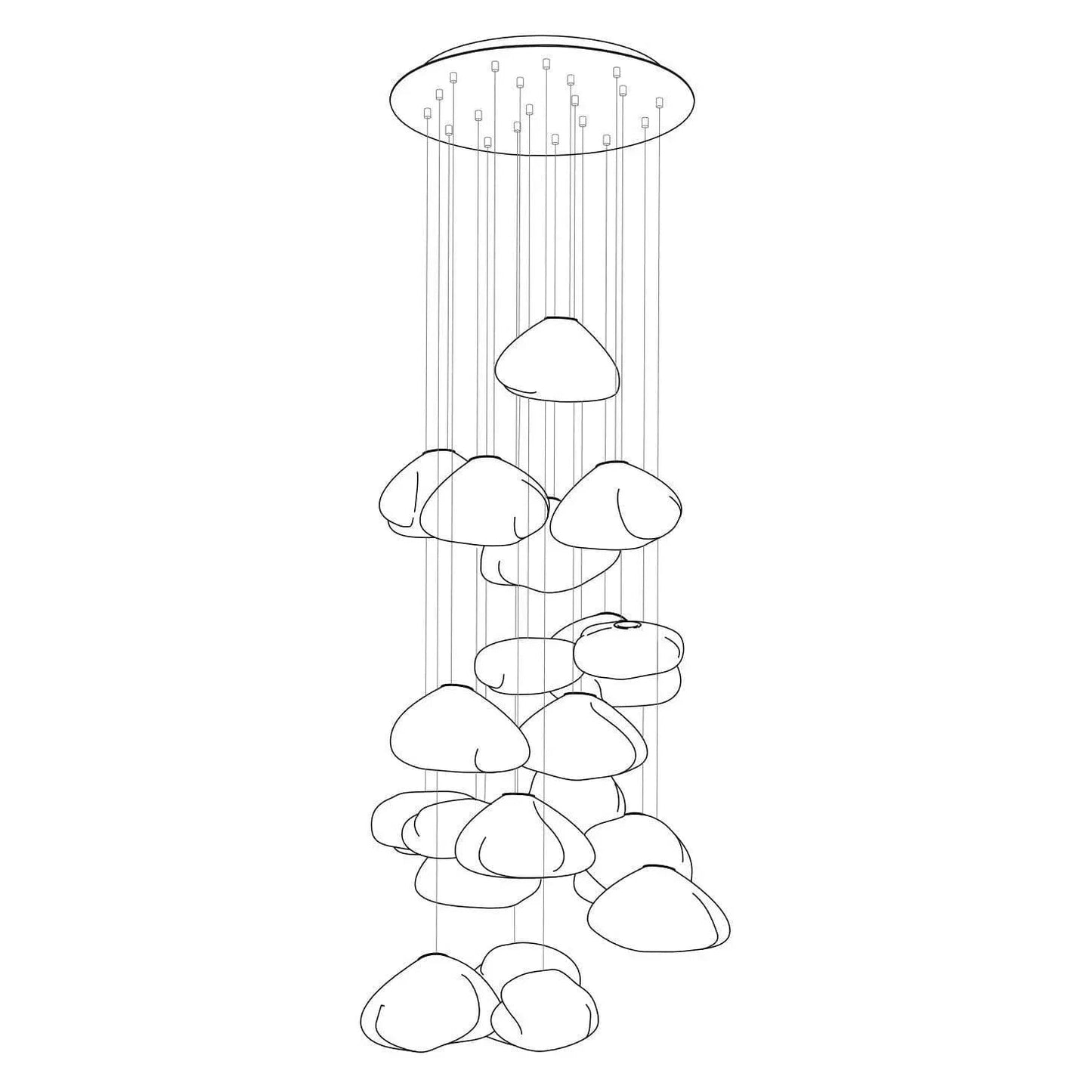 Blown Glass Pendant Light — Ethereal Ambiance