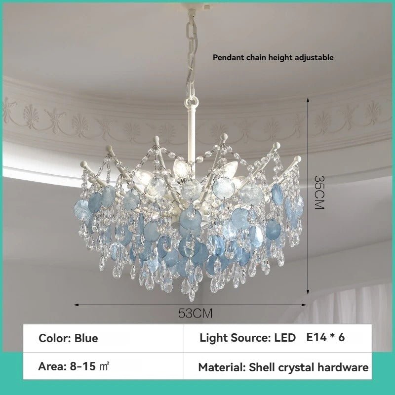 Blue Crystal Tiered Chandelier - LumoTrot