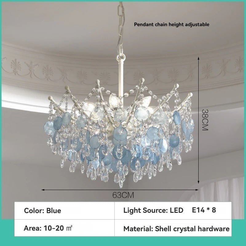 Blue Crystal Tiered Chandelier - LumoTrot