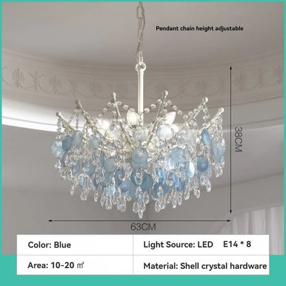 Blue Crystal Tiered Chandelier - LumoTrot