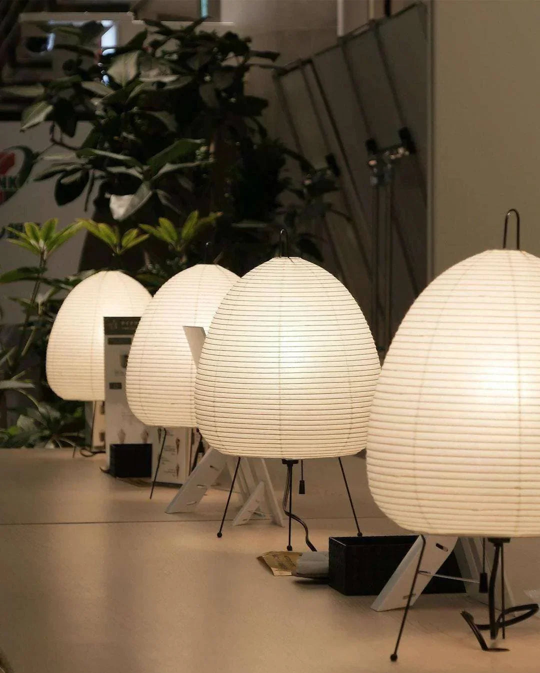 Washi Paper Table Lamp — Soft Japandi Glow - LumoTrot
