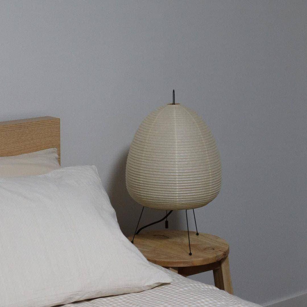 Scale reference of the washi paper table lamp on a surface