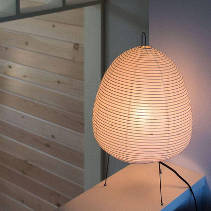 Washi Paper Table Lamp — Soft Japandi Glow - LumoTrot