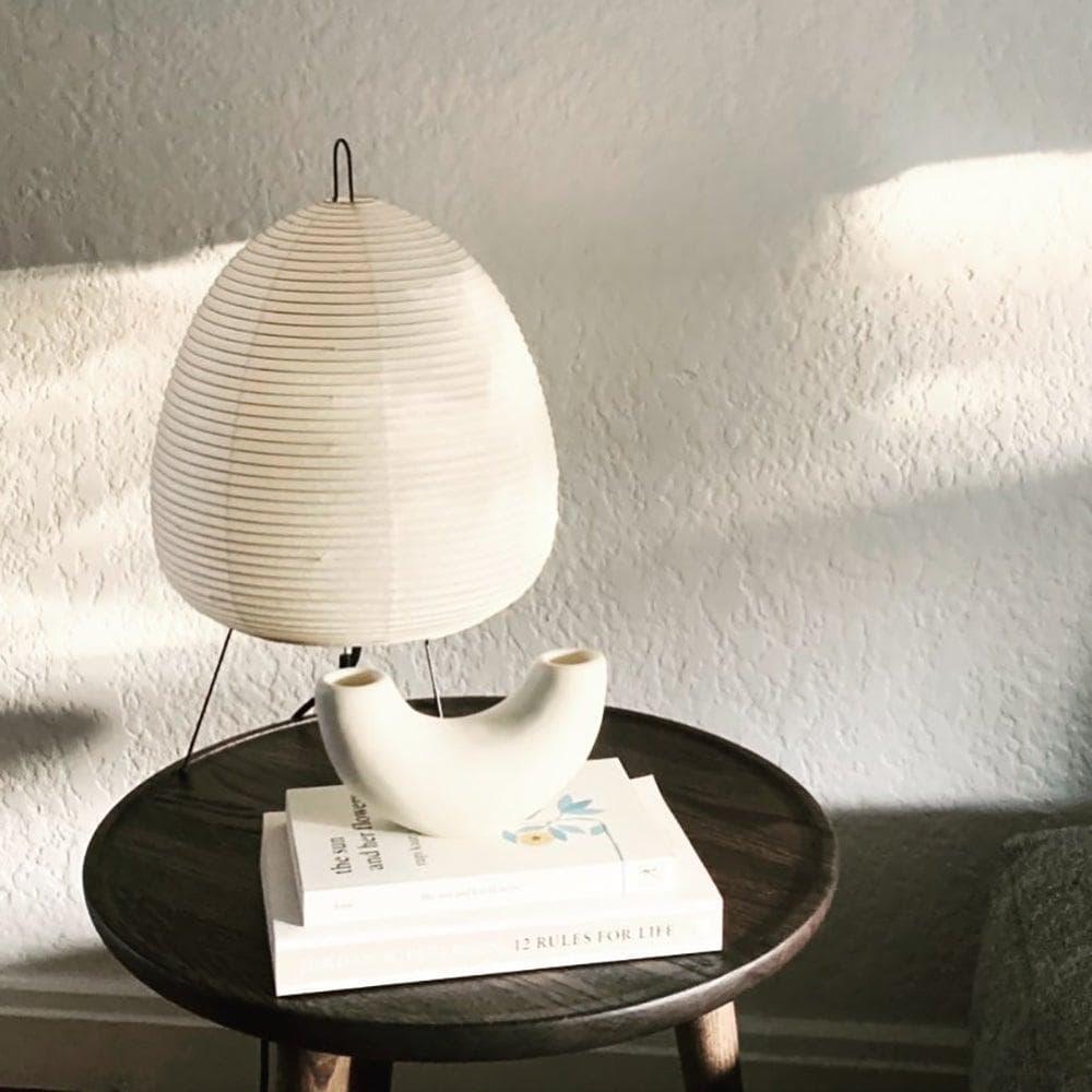 Washi Paper Table Lamp — Soft Japandi Glow - LumoTrot