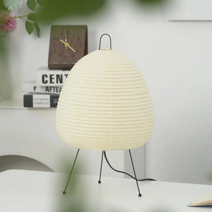 Washi Paper Table Lamp — Soft Ambient Light