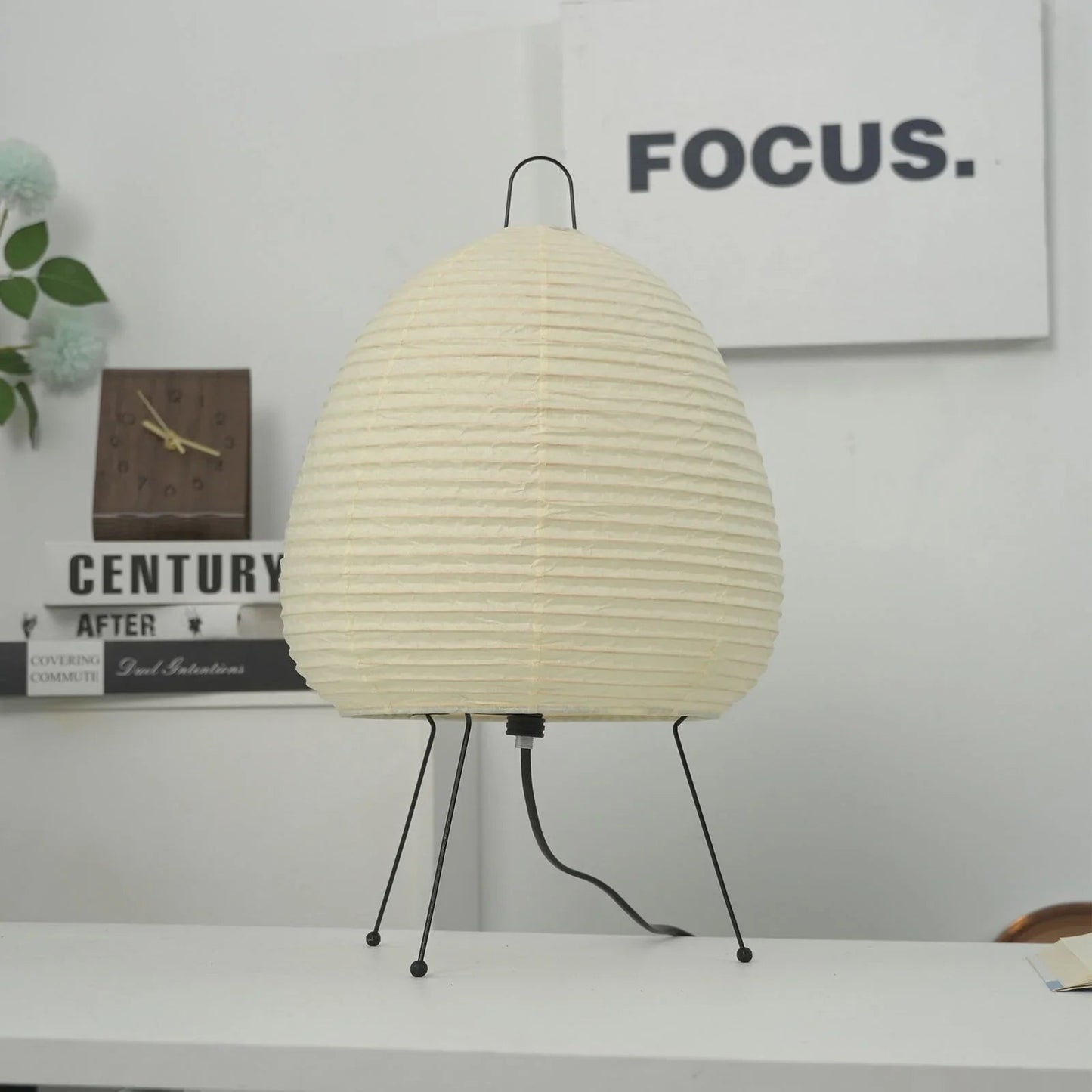 Washi Paper Table Lamp — Soft Ambient Light