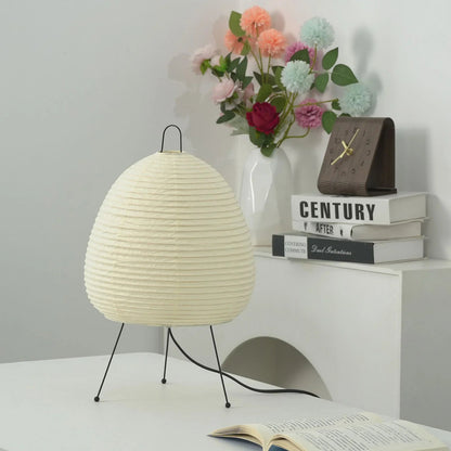 Washi Paper Table Lamp — Soft Ambient Light