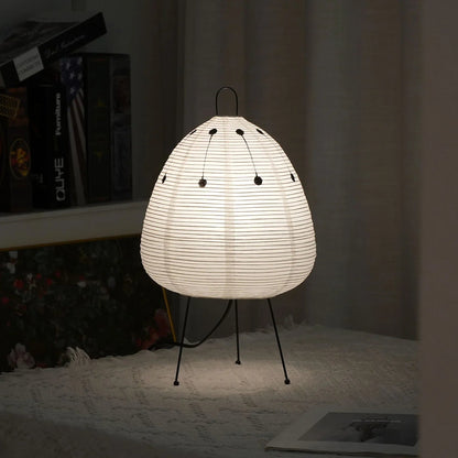 Washi Paper Table Lamp — Soft Ambient Light