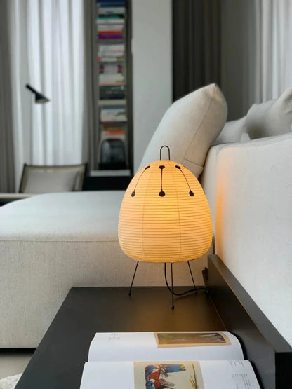 Washi Paper Table Lamp — Soft Ambient Light
