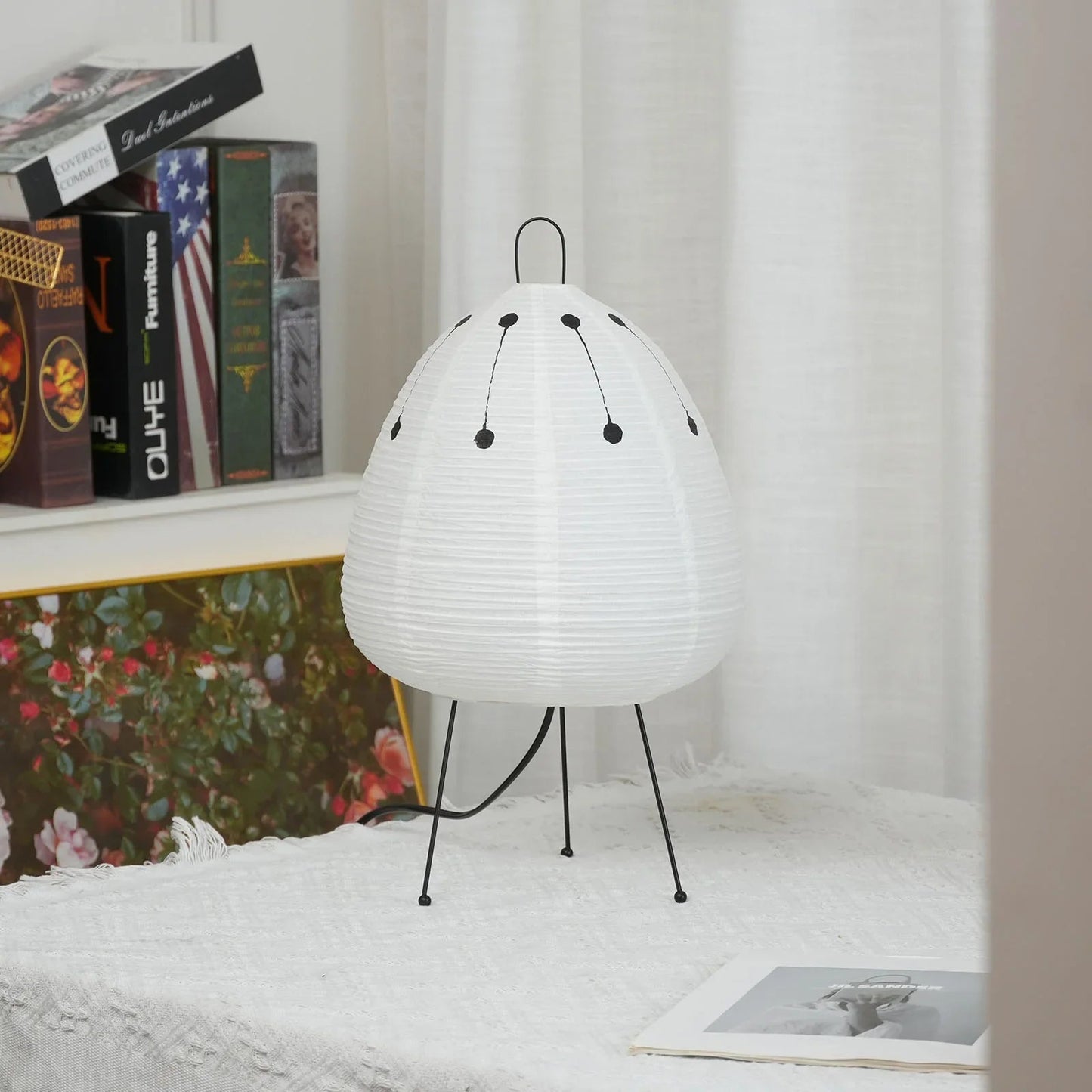 Washi Paper Table Lamp — Soft Ambient Light