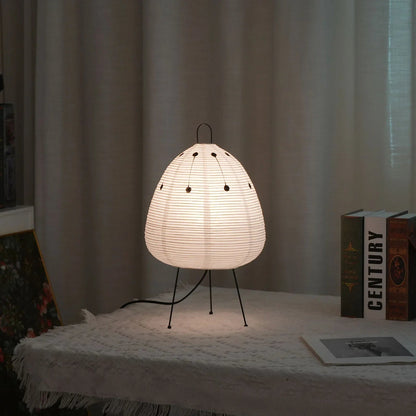 Washi Paper Table Lamp — Soft Ambient Light
