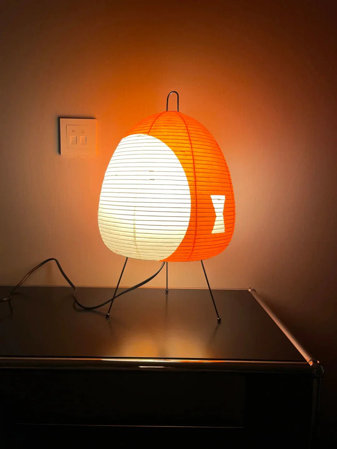 Washi Paper Table Lamp — Soft Ambient Light