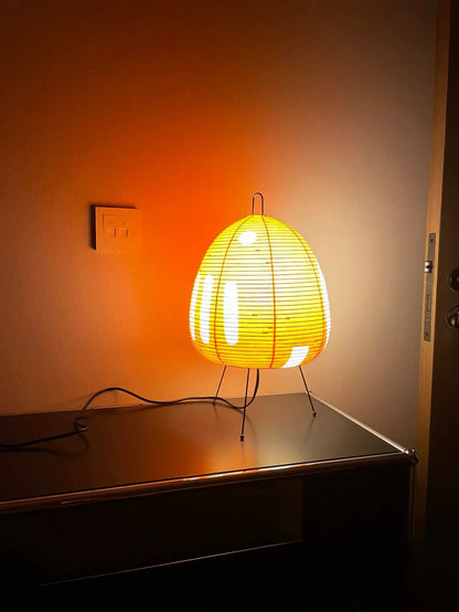 Washi Paper Table Lamp — Soft Ambient Light