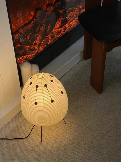 Washi Paper Table Lamp — Soft Ambient Light