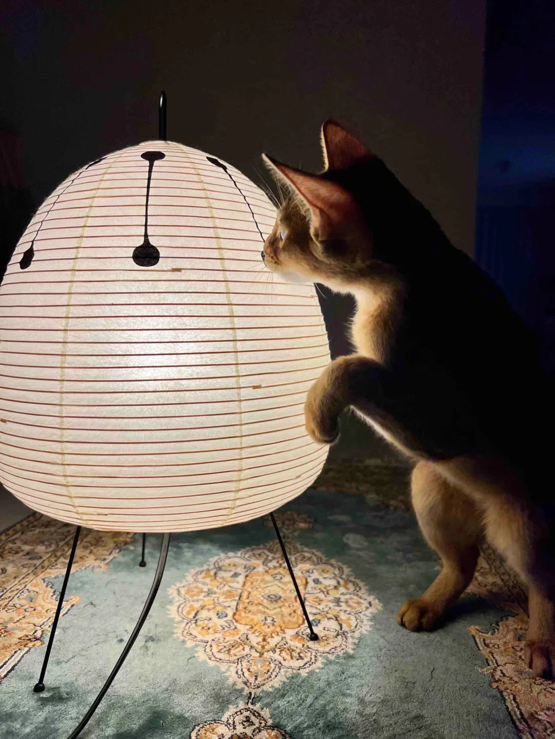 Washi Paper Table Lamp — Soft Ambient Light