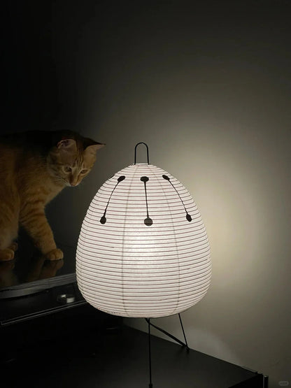 Washi Paper Table Lamp — Soft Ambient Light